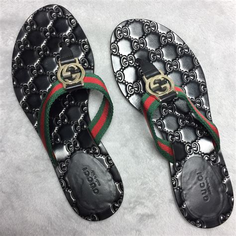 gucci gold gg sandals|authentic gucci sandals women.